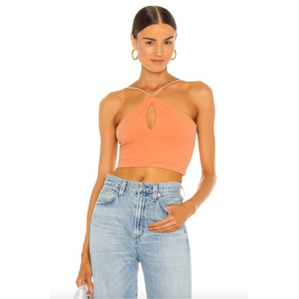 Lovers & Friends Orange Halter Top